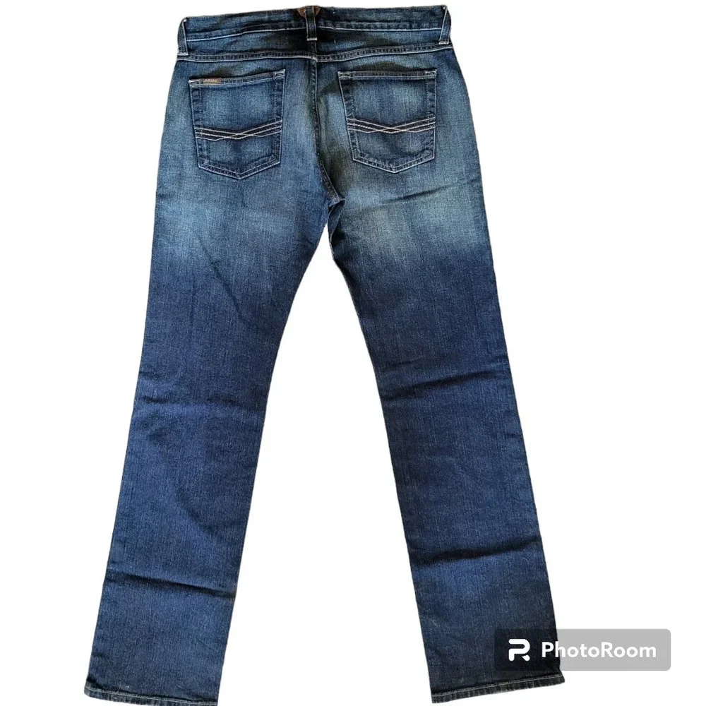 Ariat Men's Straight Jeans in Faded Blue Denim
